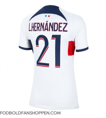 Paris Saint-Germain Lucas Hernandez #21 Udebanetrøje Dame 2023-24 Kortærmet